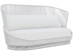 Palma White Mist Rope 3-Seater Sofa + Polar Cushion by Azzurro Living