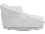 Palma White Mist All-Weather Rope Daybed Lounge + Polar Cushion by Azzurro Living