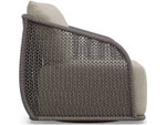 Sorrento Morel Rope Swivel Club Chair + Cashew Cushion by Azzurro Living