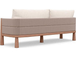 Biscayne Teak 3-Seater Sofa + Champagne Cushion by Azzurro Living