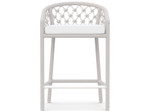 Amelia Sand Rope Counter Stool + Polar Cushion by Azzurro Living