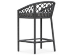 Amelia Ash Rope Counter Stool + Moon Cushion by Azzurro Living
