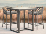 Amelia Ash Rope Counter Stool + Moon Cushion by Azzurro Living Lifestyle