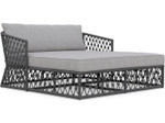 Amelia Ash Rope Daybed Lounge + Moon Cushion by Azzurro Living