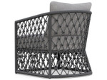 Amelia Ash Rope Club Chair + Moon Cushion by Azzurro Living
