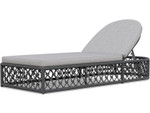 Amelia Ash Rope Chaise Lounge Chair + Moon Chaise by Azzurro Living