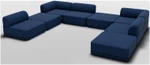 Cube U-Shape Modular Sectional Sofa - Navy Chenille by Bend Goods