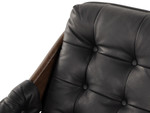 Halston Tufted Sling Chair - Heirloom Black Leather by Four Hands