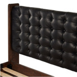 Halston Tufted King Bed - Heirloom Black Leather by Four Hands