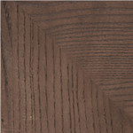 Halston Tufted Cocktail Ottoman - Terra Brown Ash Wood by Four Hands