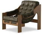 Halston Tufted Sling Chair - Dulane Moss Leather by Four Hands