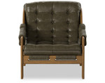 Halston Tufted Sling Chair - Dulane Moss Leather by Four Hands