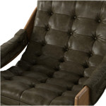 Halston Tufted Sling Chair - Dulane Moss Leather by Four Hands