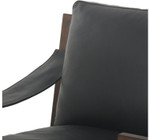 Cesar Accent Chair - Carson Black Leather by Four Hands