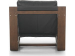 Cesar Accent Chair - Carson Black Leather by Four Hands