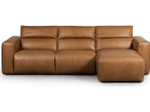 Radley Power Recliner 3 - PC Sectional Sofa w/ RAF Chaise - Sonoma Butterscotch Leather by Four Hands