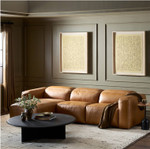 Radley Power Recliner 3 - PC Sectional Sofa w/ LAF Chaise - Sonoma Butterscotch Leather by Four Hands Lifestyle