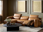 Radley Power Recliner 3 - PC Sectional Sofa w/ LAF Chaise - Sonoma Butterscotch Leather by Four Hands Lifestyle