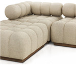 Roma Outdoor 4-PC Sectional Sofa + Ottoman - Hayes Cream by Four Hands