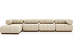 Roma Outdoor 4-PC Sectional Sofa + Ottoman - Hayes Cream by Four Hands