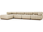 Roma Outdoor 4-PC Sectional Sofa + Ottoman - Hayes Cream by Four Hands