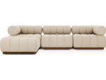 Roma Outdoor 3-PC Sectional Sofa + Ottoman - Hayes Cream by Four Hands
