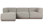 Evander Outdoor 3-PC Sectional Sofa + Ottoman - Ramiro Ecru by Four Hands
