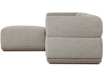 Evander Outdoor 3-PC Sectional Sofa + Ottoman - Ramiro Ecru by Four Hands