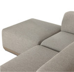 Evander Outdoor 3-PC Sectional Sofa + Ottoman - Ramiro Ecru by Four Hands