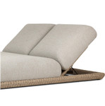 Evander Outdoor Double Chaise Lounge - Ramiro Ecru by Four Hands