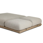 Evander Outdoor Double Chaise Lounge - Ramiro Ecru by Four Hands
