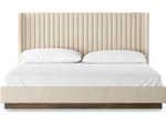 Montgomery King Bed - Thames Cream Performance Fabric by Four Hands