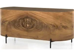 Lunas Executive Desk - Gold Guanacaste Sculpted Silhouette by Four Hands