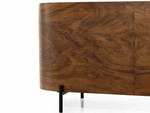 Lunas Executive Desk - Caramel Guanacaste Sculpted Silhouette by Four Hands