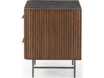 Fletcher Large Nightstand - Terra Brown Oak & Bluestone by Four Hands
