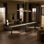 District Eight Large Shuffleboard Table - Ebonized Oak by Four Hands Lifestyle