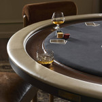 District Eight Poker Table - Smoked Oak by Four Hands