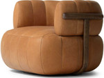Doss Swivel Chair - Palermo Cognac by Four Hands