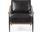 Kennedy Chair - Sonoma Black Leather by Four Hands