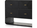 Caspian 6 Drawer Dresser - Black Ash Veneer by Four Hands
