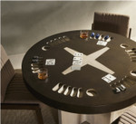 Poker Table - Aged Metal by Four Hands Lifestyle