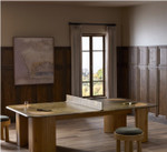 Vella Ping Pong Table - Smoked Oak Veneer by Four Hands Lifestyle