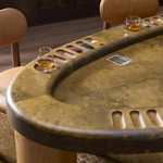 Vella Poker Table - Smoked Oak Veneer by Four Hands Lifestyle