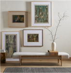 Fawkes Bench Vintage White Wash - Savoy Parchment by Four Hands Lifestyle