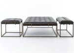 Oxford Collection -Rialto Ebony Leather by Four Hands