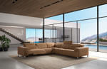 Positano Sectional Sofa in Camel upholstery by Whiteline Modern Living lifestyle