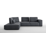 Florida Sectional Sofa (Dark Grey) by Whiteline Modern Living