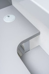 Reception Desk Lowered Monitor Shelf  - LA23L by MDD Office Furniture