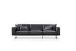 Henry Sofa (Black PPM-S Leatherette (502-40) by sohoConcept