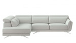 Ronda Sectional Sofa w/ LHF Bumper Chaise (Cement 13 upholstery) by Modekraft